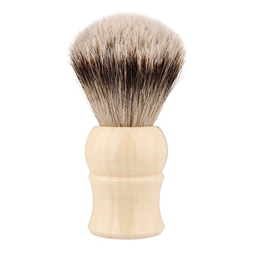 CYH Silvertip Badger Shaving brush, 100% Good Quality Silvertip Badger Hair with Imported Resin Handle Luxury Facial Care Tools for Safety Razor, Double Edge Razor, Shaving Razor