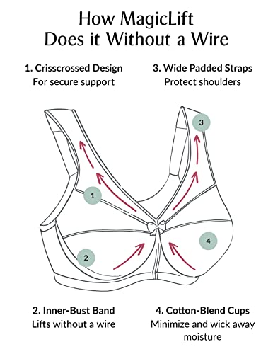 Glamorise Womens Magiclift Wirefree #1003 Minimizer Bra, Café, 42Dd Us #TOP5