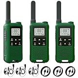 トランシーバー 無線機 免許不要 特定小電力 充電式 T568 超長距離タイプ VOX機能付き 簡単操作 災害·地震 緊急対応・USB充電ケーブル＆イヤホンマイク・ベルトクリップ付属 日本語説明書 3台セット