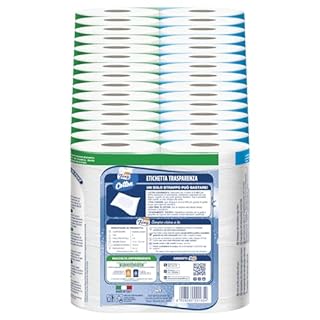 Foxy Cotton | Carta Igienica 5 Veli | 60 Rotoli, 115 Strappi per Rotolo, Fogli Extra Large, con Vere Fibre di Cotone | Certificazione FSC, 100% Energia Elettrica Rinnovabile, Confezione Riciclabile