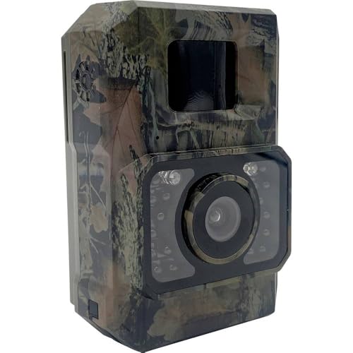 Berger + Schröter - Mini cámara de caza de 48 MP con panel solar, WiFi y Bluetooth, 18 ledes negros (940 nm), para tomar fotos y vídeos en 1080p, control de aplicación