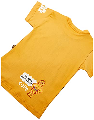 Camiseta star wars c3po infantil, Piticas, Criança Unissex, Girasol, 3