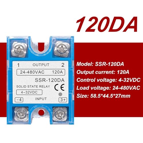 Relais Statique monophasé 120DA Blue SSR pour contrôle AC/DC de tension - 3