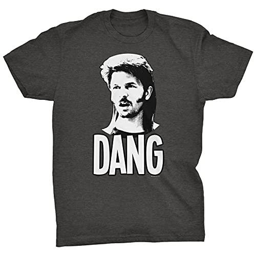 Shirtinvaders Dang Funny Redneck Mullet Vintage Movie T-Shirts For Men -F/Dk. Heather-Md #TOP20
