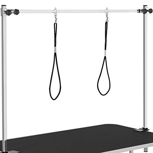Yaheetech 46'' Pet Grooming Table for Large Dogs Adjustable Height Portable Trimming Table Drying Table w/Arm/Noose/Mesh… - Image 6