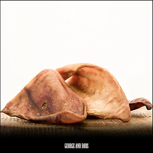Schweineohren - 1000g | 100% Ohne Zusatzstoffe | 100% Natürlich | Kausnack für Hunde | von George & Bobs