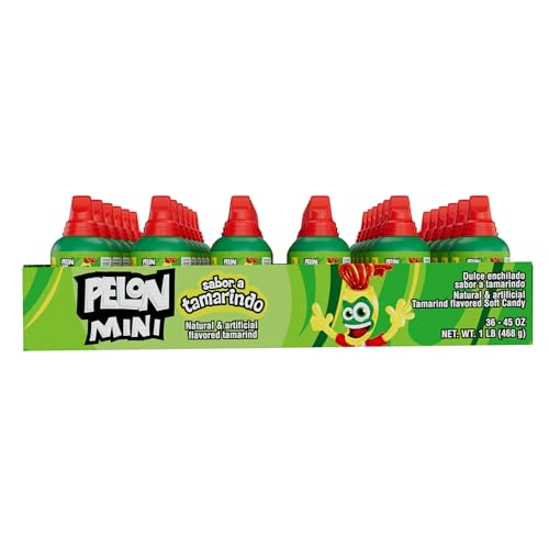Pelon Pelo Rico Mini Tamarind Candy, 0.45 oz, 36 Count (Pack of 1)