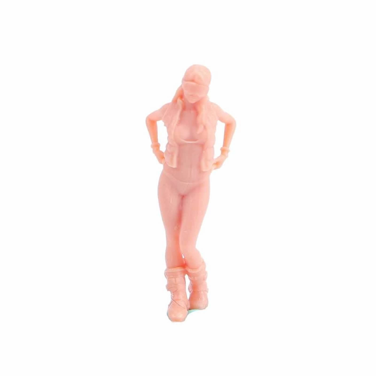 ZEDACAKAI 1/43 Figure Happy Sexy Open Girl for Men and Women Model Miniature Scene GK Need to Be Colored by Yourself-No2