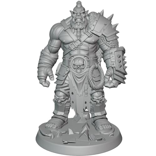 Orc Party Pack Set DnD TTRPG Miniature 32mm Scale D&D RPG NPC Enemies Orcs Creature Wargaming Figure Main Enemy Boss hammer Unpainted 28 - Image 7
