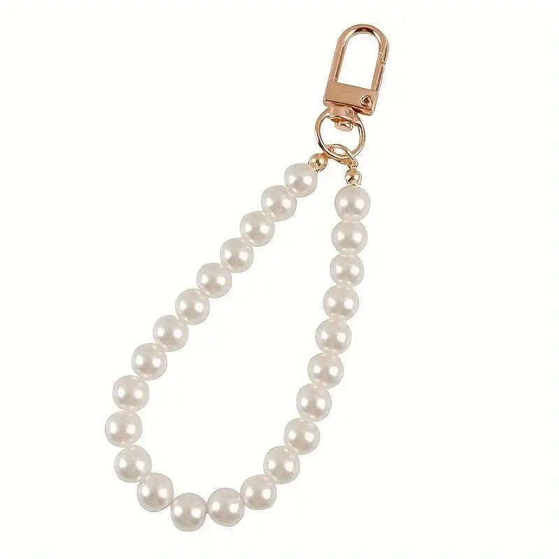 SHILPMART Keychain for Handbag, Wallet, Case, White Pearl SHILPMART Keychain for Handbag, Wallet, Case, White Pearl