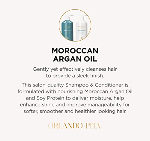 Orlando Pita Moroccan Argan Oil Glossing Conditioner, Moisturizing, Softening, & Shine-Enhancing For Smoother, More Manageable, & Overall Healthier Hair, 27 Fl Oz #TOP4