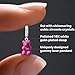 Mag & Pierce 18K White Gold Gummy Bear Pendant - Teddy Bear Charm Zirconia Necklaces, Bracelets, Chains, Keychains - Goldbear Jewelry Women, Men, Gifts - Fuchsia