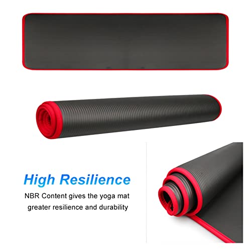 Zqalove Portable Anti-Slip Yoga Mat Exercise Mat 10Mm Non-Slip Yoga Mat 183Cm 61Cm Thickened Nbr Gym Mats Sports Indoor Fitness Pilates Yoga Pads Gym Mat Yoga Exercise Matt (Color : Blue) #TOP2