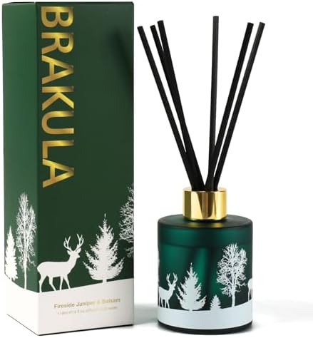 Amazon.com: Christmas Reed Diffuser Set, Fireside Juniper & Balsam ...
