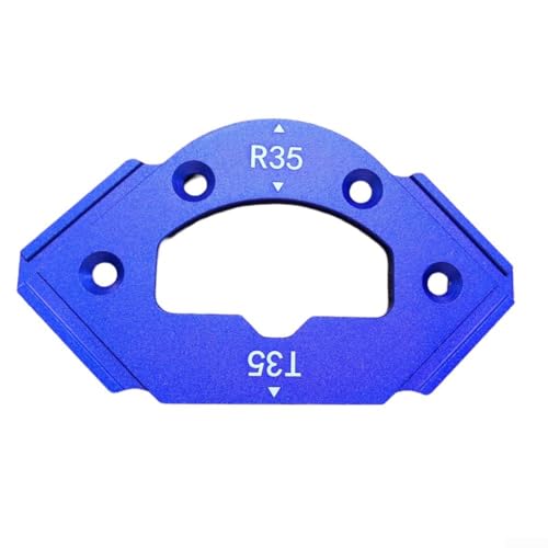 Gabarit de routeur de rayon - Modèles de rayon d'angle, gabarit de positionnement d'angle d'arc - Gabarit de positionnement de rayon de coin - Modèle de routage de rayon d'angle R10 R15 (RT35)
