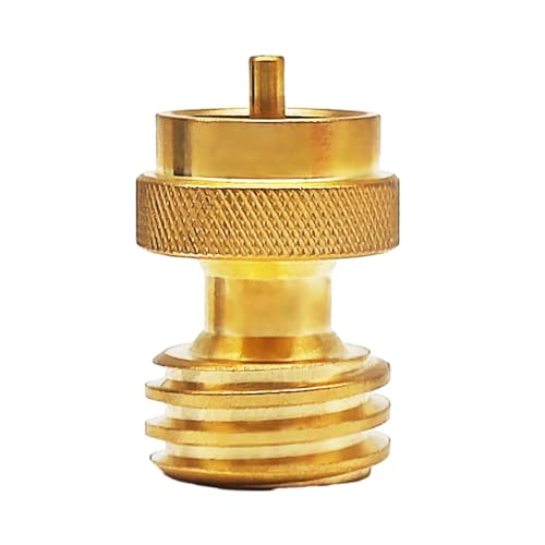 Asukohu Adaptador para ahorro de carne, convertidor de gas propano para tanques de propano para conexión de bombona de gas, fácil de usar