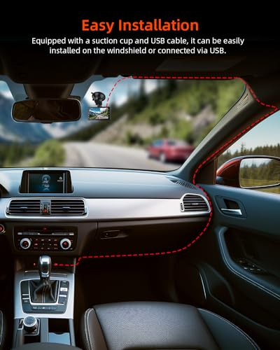 Rejestrator Jazdy Zhiroad Full HD 1080P, Dashcam z Karta SD 32 GB, Kamera Samochodowa z 3-cali Ekran IPS, Widok 176°, Wizja Nocna, Nagrywanie Pętli, Tryb Parkowania 24h, Czujnik Grawitacyjny, WDR