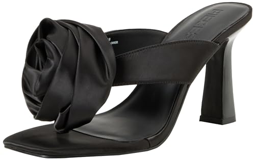 Sandales PIECES Femme Pcnadine nu-pieds satin talon fleur chic