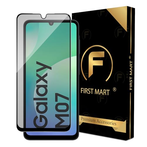 Image of FIRST MART Military-Grade Matte Tempered Glass for Samsung Galaxy M07, F07, A07, A06, M06 and F06-9H Screen Protector, Anti-Glare Protection, Scratch-Resistant, Bubble-Free (1 Pack)