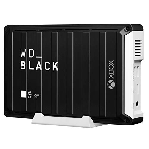 WD_BLACK D10 Game Drive for Xbox One 12 TB, HDD desktop da 7200RPM con raffreddamento attivo, per archiviare i tuoi giochi per Xbox