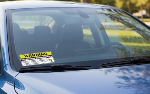 Image of AK (Pack of 3) GPS Tracking Sticker Anti-Theft Car Vehicle Warning Sign - Stickers Vinyl Decal car | Van | Trucks | Motorcycle | Bumper | Window Any Smooth Surface Size: 3 inch x 1.5 inch