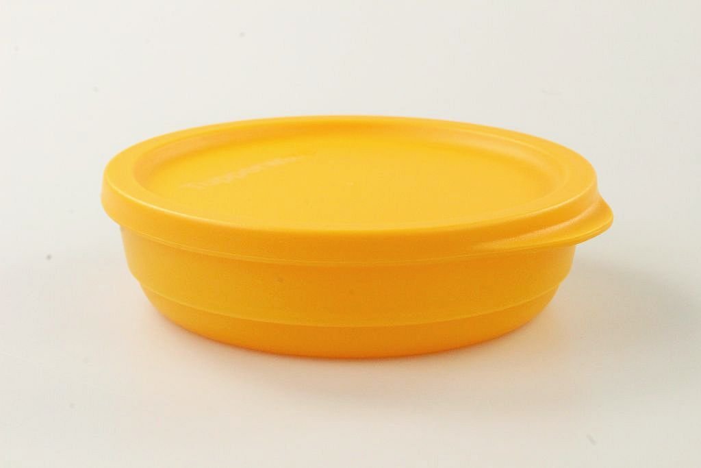 TUPPERWARE Kühlschrank Geburtstagskracher rund 200ml orange Dose Frischebehälter P 18623