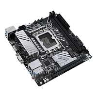ASUS Prime H610I-PLUS D4-CSM Mainboard Sockel Intel LGA 1700 (Intel H610, Mini-ITX, DDR4 Speicher, PCIe 4.0, 2X M.2, 1Gb Ethernet, DisplayPort, HDMI), schwarz – Ansicht 3
