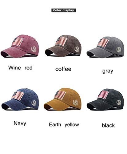 Unisex Baseball Cap American Flag 4Th Of July Hat For Men Women Cowboy Trucker Summer Sun Hats Navy #TOP5