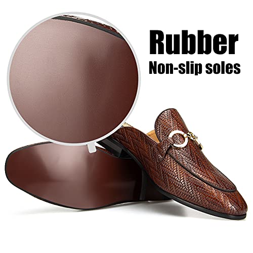 JITAI Men's Mules - Slip-On Loafers, Casual Half Loafers, Backless Sandals3