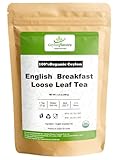 CEYLONFLAVORS FRESH AND PURE Certified Organic English Breakfast Loose Leaf Tea | From Sri Lanka | 3.5oz / 100g