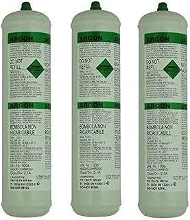 SWP Argon Disposable Gas Mig Welder Bottle 390G 60L x 3