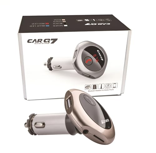 Q7 Bluetooth Handsfree Car Kit FM Transmitter | MP3 Player | Dual USB | TF Card | AUX