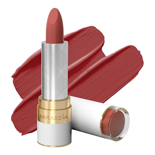 Mirabella Full Coverage Lipstick, Rosy Modern Matte - Sealed With A Kiss - Long-Lasting Creamy Lip Color - Rich Makeup With Comfortable Feel And Pure Shine - Paraben-Free - Matte And Shiny Shades #TOP5