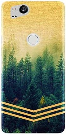 Google Pixel 2 Phone Case - Case Escape - Nature Inspired - Wood Design - Impact Resistant - Matte Shell - Phone Case