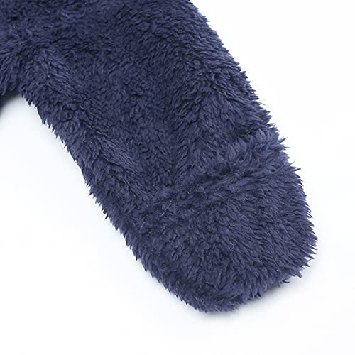 Verve Jelly Nouveau-Né Infantile BéBé GarçOns Filles Ours Oreille Capuche Combinaison Polaire Fermeture éClair Barboteuse Footie Chaud Body Combinaison De Neige Hiver SurvêTement - Image 6