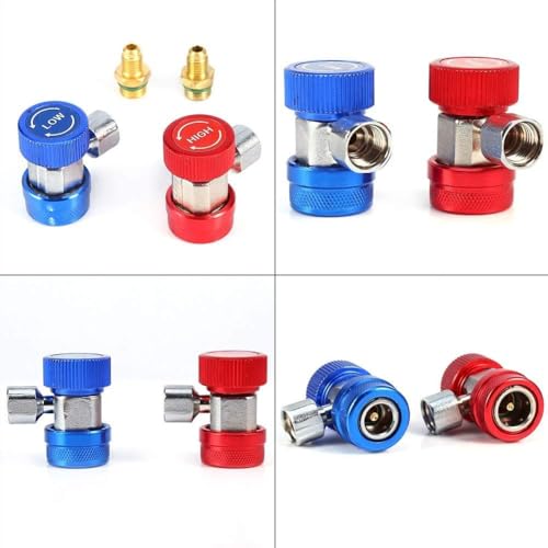 Acoplador rápido ajustable para R134a con conectores 1/4 pulg miniatura 5