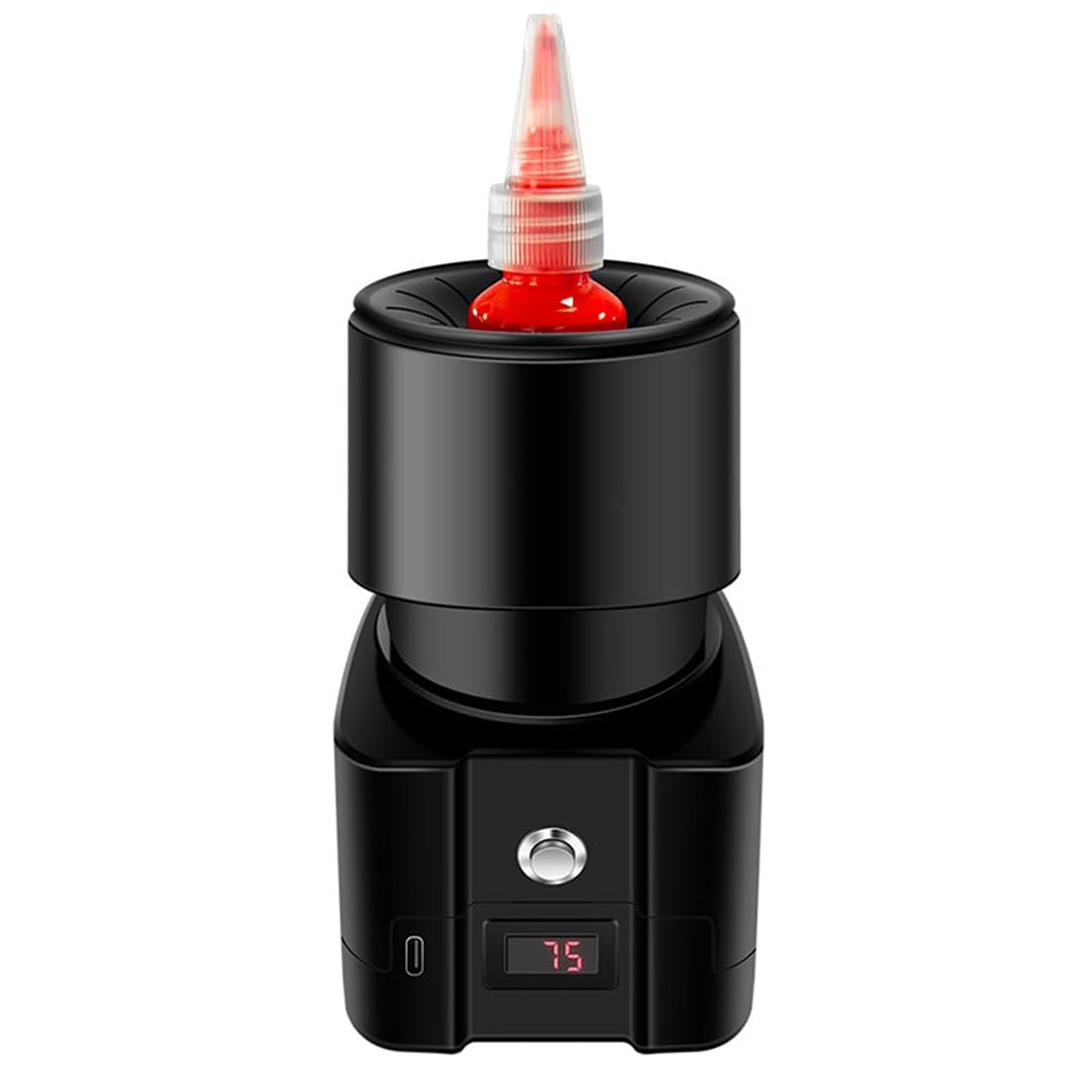 Mini-Farbmischer mit Digitalanzeige, automatische Abschaltung, mischt 5–100 ml Flaschen, ideal für Nagellack, Pigment, Tinte, Kleber – schnelles und effizientes Mischen