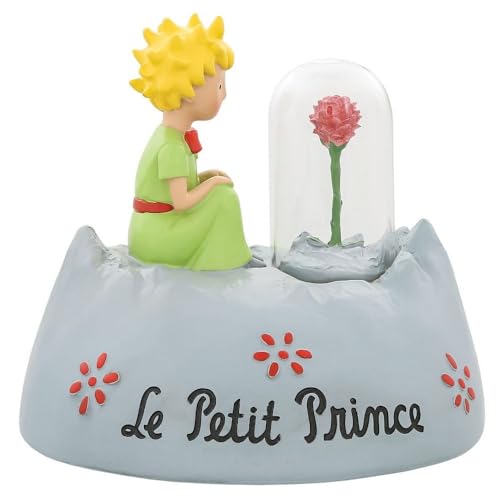 Le Petit Prince, Figura de El Principito y rosa, para coleccionar, Enesco