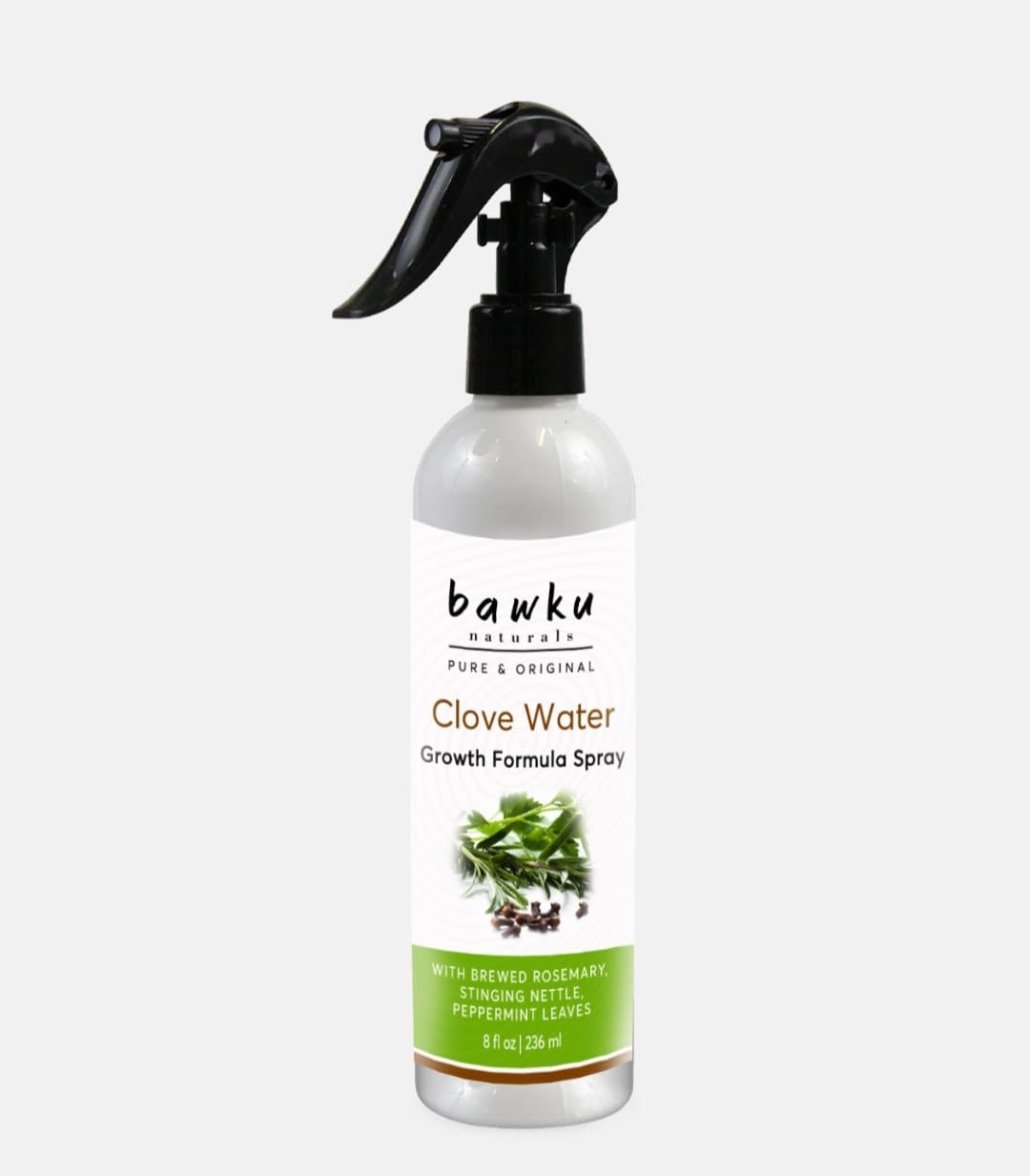 bawku naturals Cloves Water Hair Spray For Hair Braids Weaves Dreadlocs All Hair Types With Bhringraj Fenugreek Ginger Rosemary Peppermint Stinging Nettle Extreme Hair Growth For Hair Loss & Thin