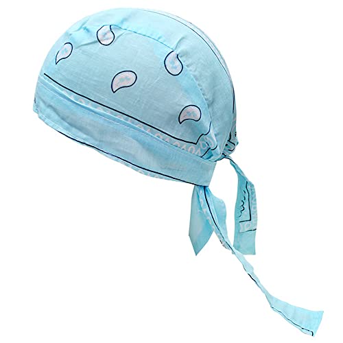 Blue Set Cashew Flowers Navy Various Blues Dew Rag Do Rags For Men Bandana Beanie Bicycle #TOP1