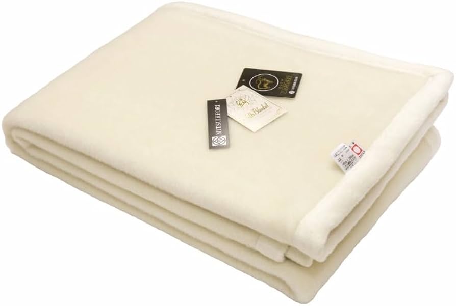 三井毛織 ホワイト カシミヤ 毛布 シングル 特選 ウール毛布 ブランド毛布 三井毛織 特選 ホワイト カシミヤ毛布 シングル 四辺もカシミヤ