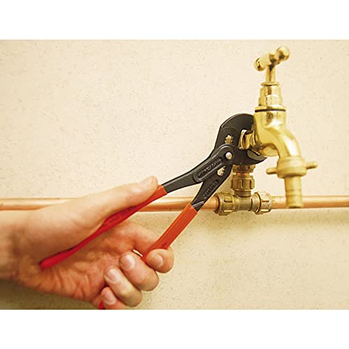 Image of Knipex | 87 01 250mm | Cobra Water Pump Pliers | Non-Slip Handle | Grey Atramentized - 250mm | bike-hand-tools