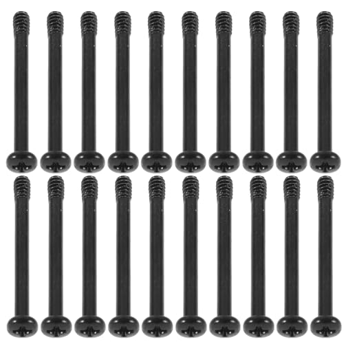 Hemobllo 50 Tornillos Largos para Ventilador de Ordenador 34mm, Tornillos de Montaje Metálicos para Ventilador de Enfriamiento de Caja Pc, Piezas para Soporte y Montaje de