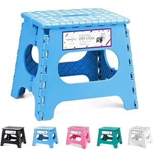 HOUSE DAY Klappbarer Tritthocker Kinder Hellblau