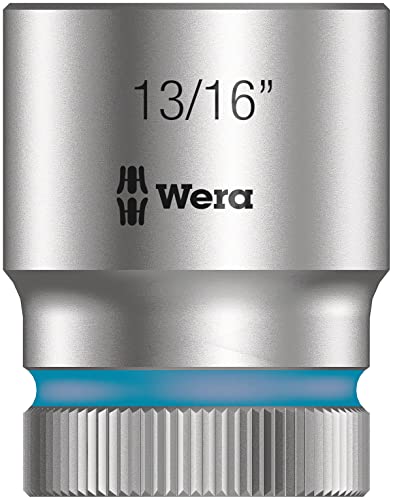 Wera 05003627001 13/16-Inch 8790 HMC Zyklop Socket with Hexagon Drive - Silver