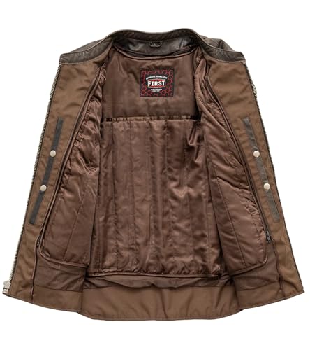 First Mfg Co - Rocky - Men's Motorcycle Biker Riding Leather Jacket4