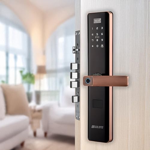 Golens X33 Pro Smart Door Lock | 6-Way Unlocking: Fingerprint | M...