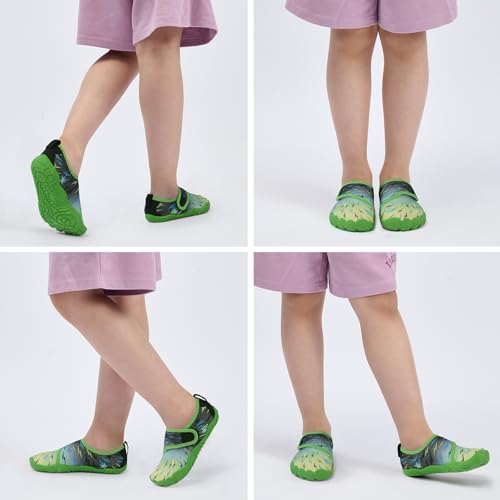 Image of Kids Water Shoes Boys Girls - Wide Toe Box Quick Dry Barefoot Shoes Breathable Non Slip Aqua Athletic Sneakers for Swim Beach Pool Kayak Hiking Sand Walking Travel Essentials (Little Kid /Big Kid)
