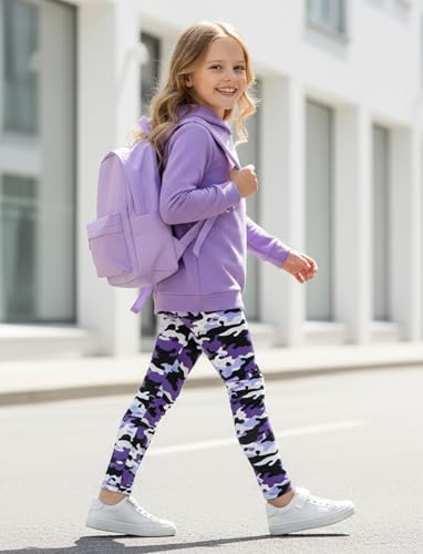Image of PATPAT Girls 2 Piece Outfits Long Sleeve Hoodie and Leggings Clothing Set Outfits for Girls 4-12Y Fall /Winter Outfits