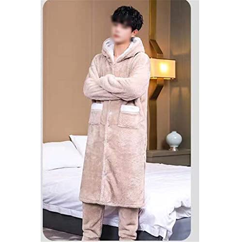 Pajamas Sets Winter Thick Warm Nightgown Set Sleepwear Loose Pyjamas 2 Piece/Set Homewear Clothes Nightwear3